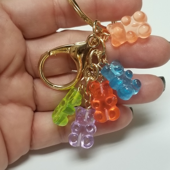 3/$25♥️ Gummy Bears Charm Key Chain New - Picture 4 of 4